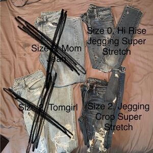 American Eagle Outfitters Blue Jean Set